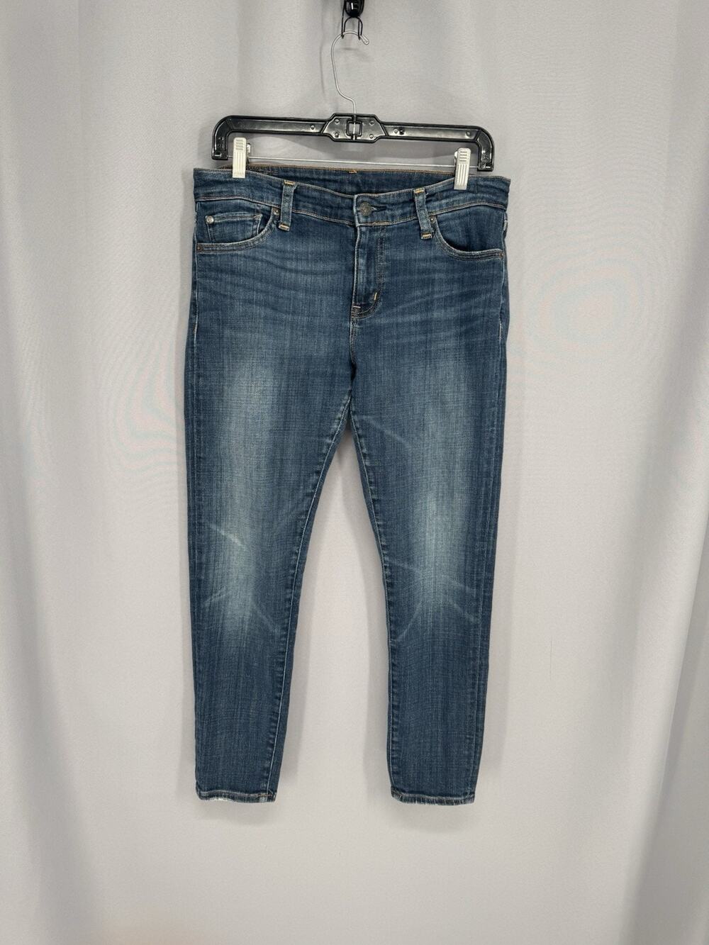 Denim & Supply Ralph Lauren Crop Skinny Jeans Distressed Blue Women's 30